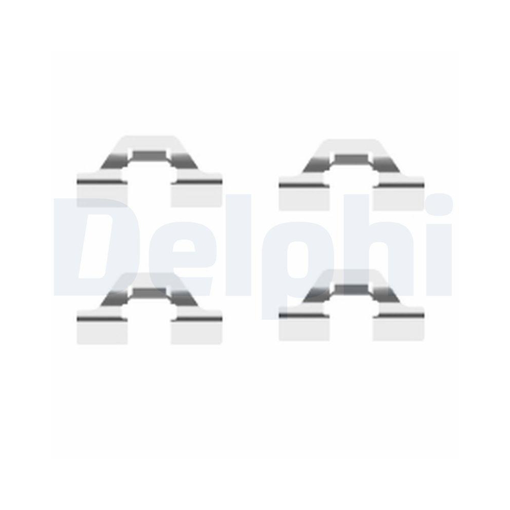 DELPHI LX0430 Zubeh&ouml;rsatz, Scheibenbremsbelag f&uuml;r, Hinterachse