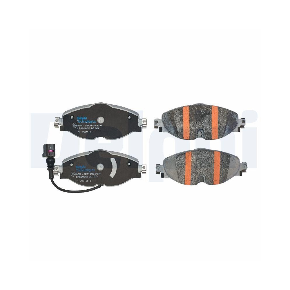 DELPHI LP5006EV Bremsbelagsatz, Scheibenbremse f&uuml;r AUDI SEAT SKODA VW
