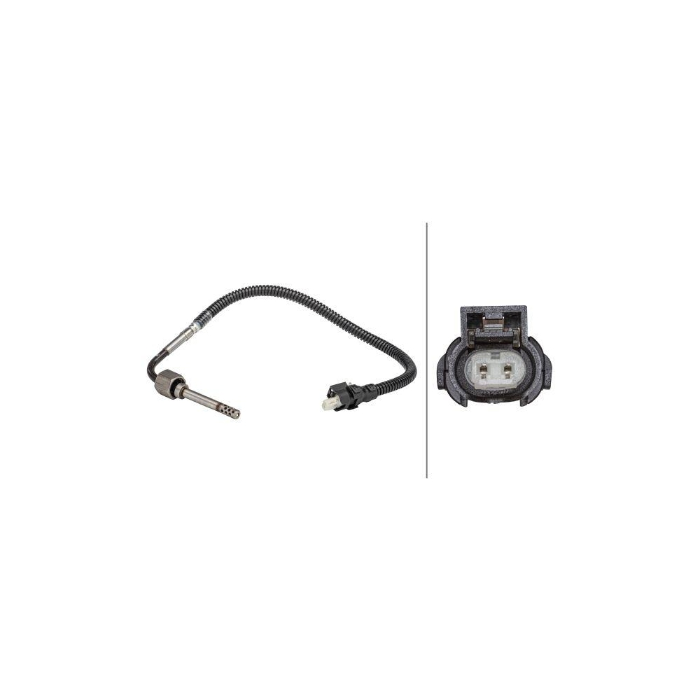 HELLA Sensor, Abgastemperatur 6PT 358 181-211 f&uuml;r MERCEDES-BENZ HITACHI, links