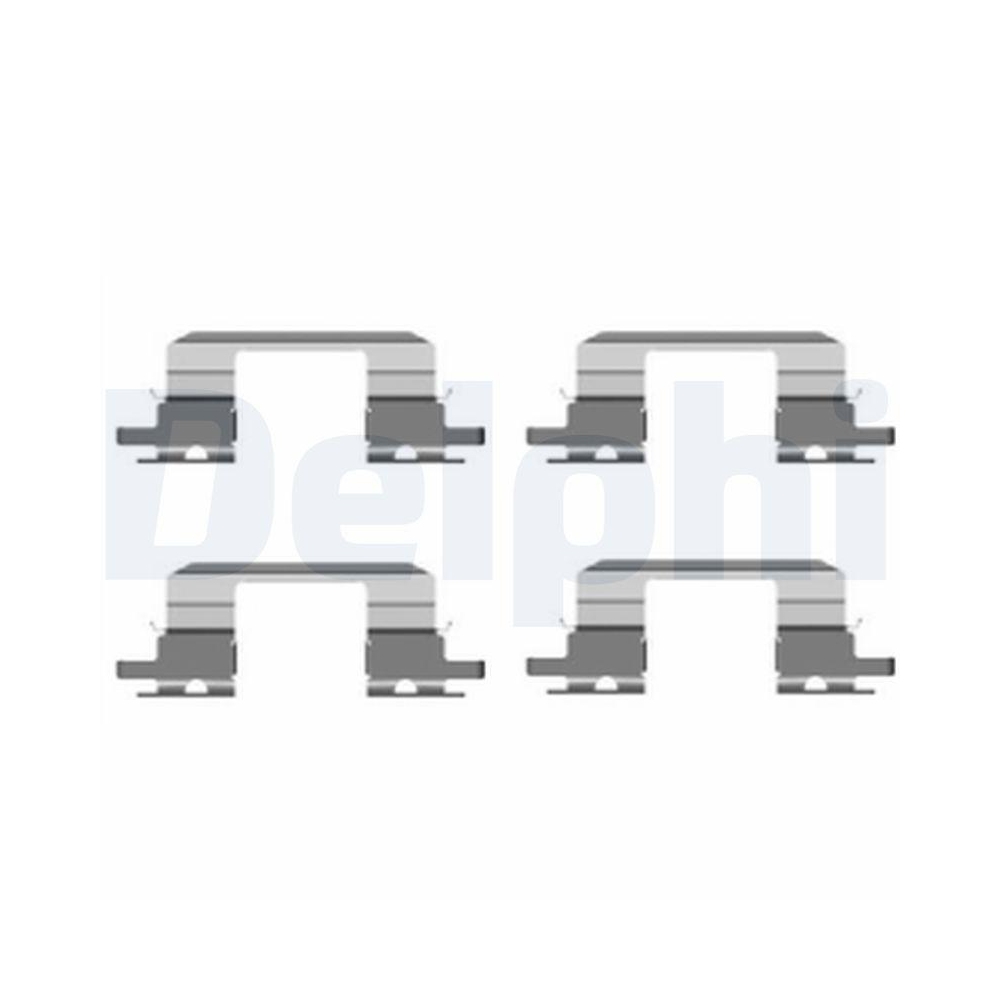 DELPHI LX0431 Zubeh&ouml;rsatz, Scheibenbremsbelag f&uuml;r SUBARU, Vorderachse