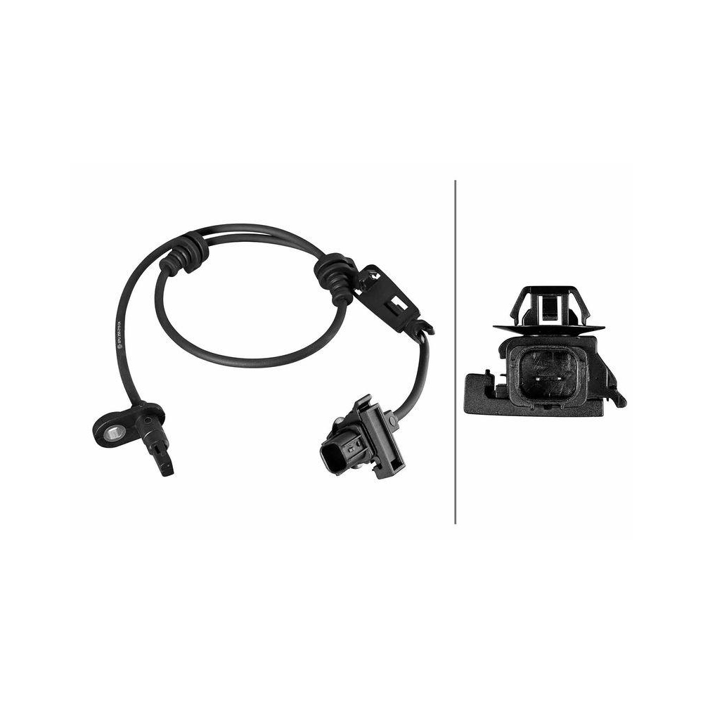 HELLA Sensor, Raddrehzahl 6PU 358 219-041 f&uuml;r HONDA, Vorderachse