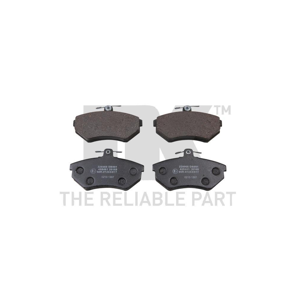 Bremsbelagsatz, Scheibenbremse NK 229968 f&uuml;r SEAT VW, Vorderachse