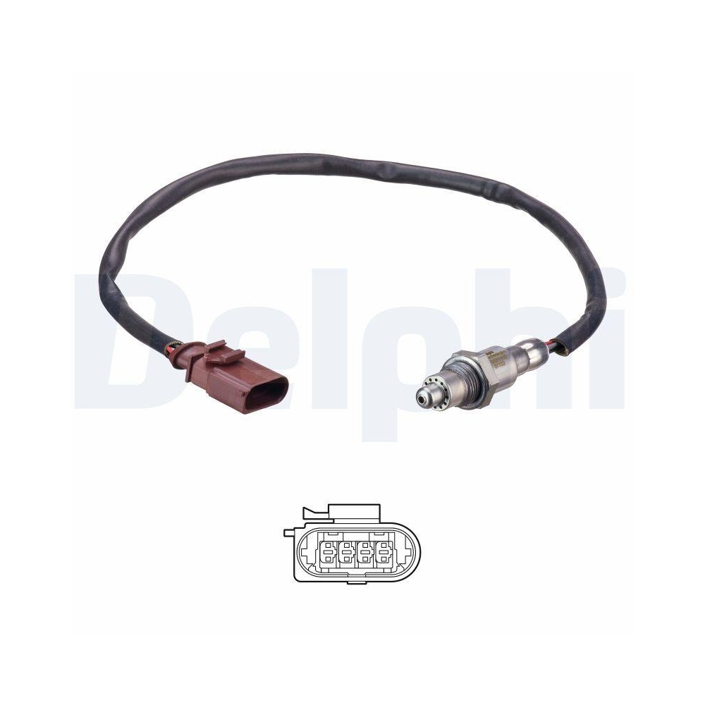 DELPHI ES21155-12B1 Lambdasonde f&uuml;r AUDI SEAT SKODA VW, vor Katalysator