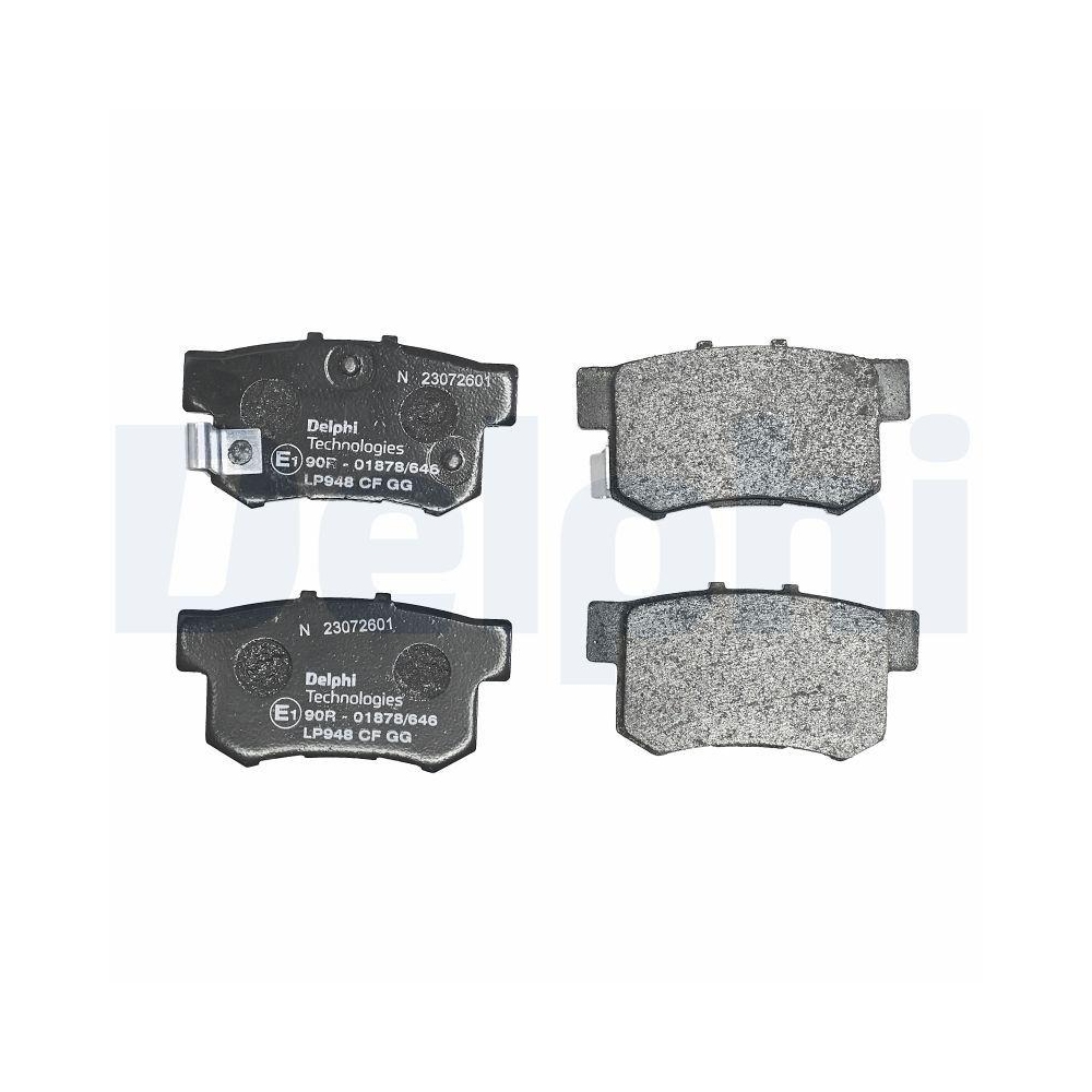 DELPHI LP948 Bremsbelagsatz, Scheibenbremse für HONDA MG ROVER SUZUKI ACURA