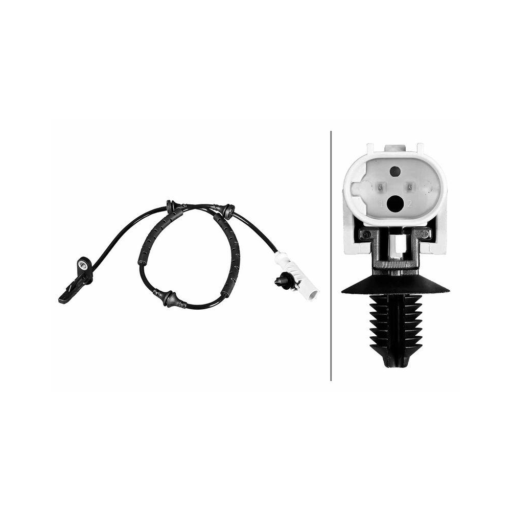 HELLA Sensor, Raddrehzahl 6PU 358 216-321 f&uuml;r JAGUAR, Hinterachse