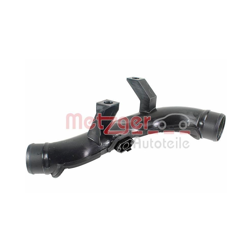 Ladeluftschlauch METZGER 2401199 f&uuml;r AUDI SEAT SKODA VW, Ladeluftk&uuml;hler, links