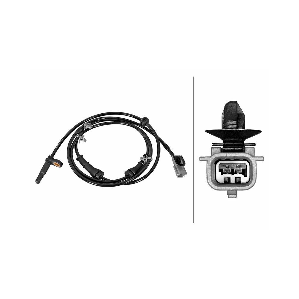 HELLA Sensor, Raddrehzahl 6PU 358 219-061 f&uuml;r NISSAN, Vorderachse