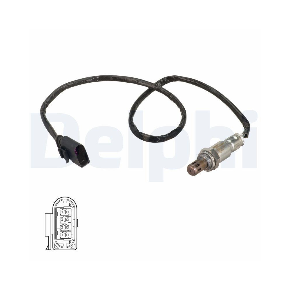 DELPHI ES21129-12B1 Lambdasonde f&uuml;r AUDI SEAT SKODA VW, nach Katalysator