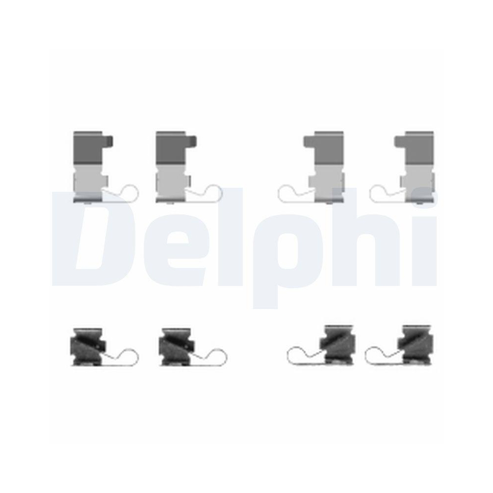 DELPHI LX0434 Zubeh&ouml;rsatz, Scheibenbremsbelag f&uuml;r, Hinterachse