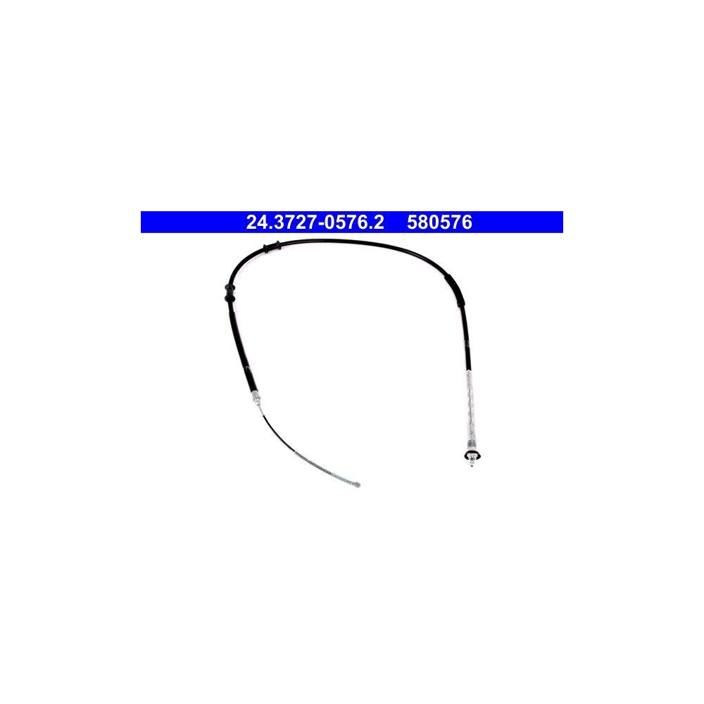 Seilzug, Feststellbremse ATE 24.3727-0576.2 f&uuml;r FIAT, hinten rechts