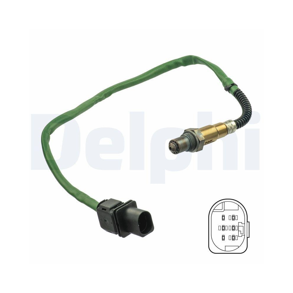 DELPHI ES21131-12B1 Lambdasonde f&uuml;r MERCEDES-BENZ, nach Katalysator, vorne links