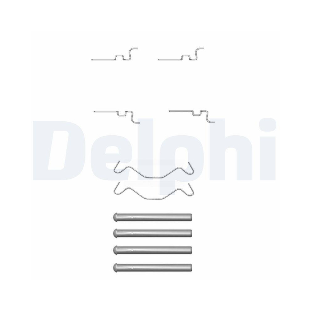DELPHI LX0435 Zubeh&ouml;rsatz, Scheibenbremsbelag f&uuml;r, Hinterachse