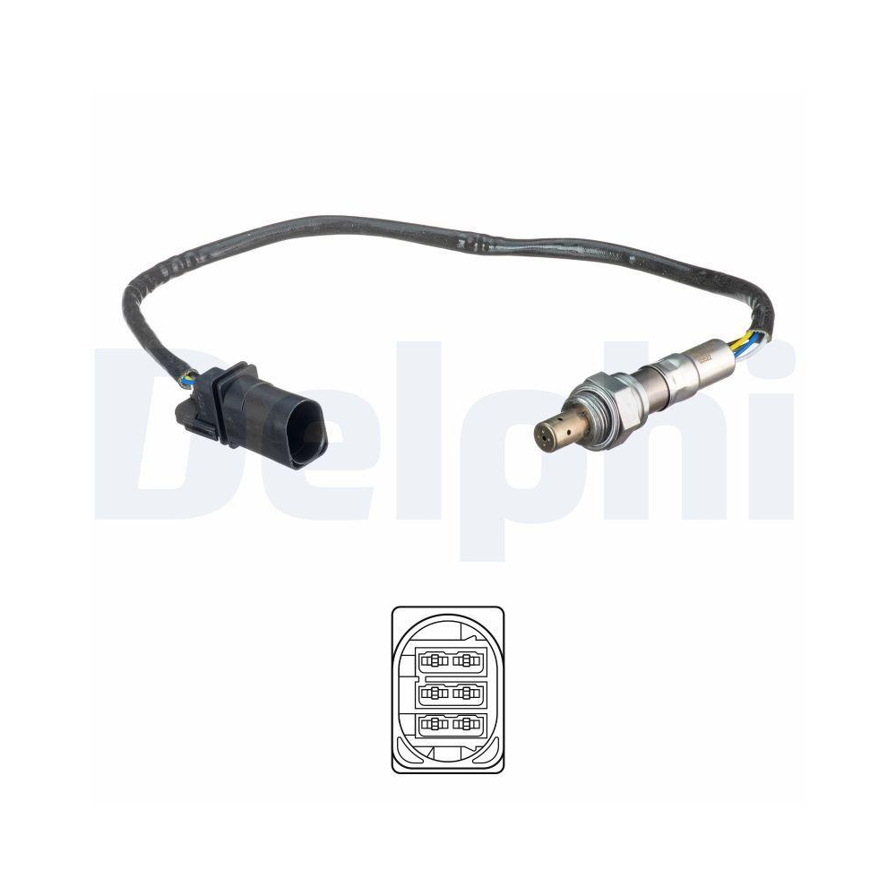 DELPHI ES21132-12B1 Lambdasonde f&uuml;r SEAT SKODA VW, vor Katalysator