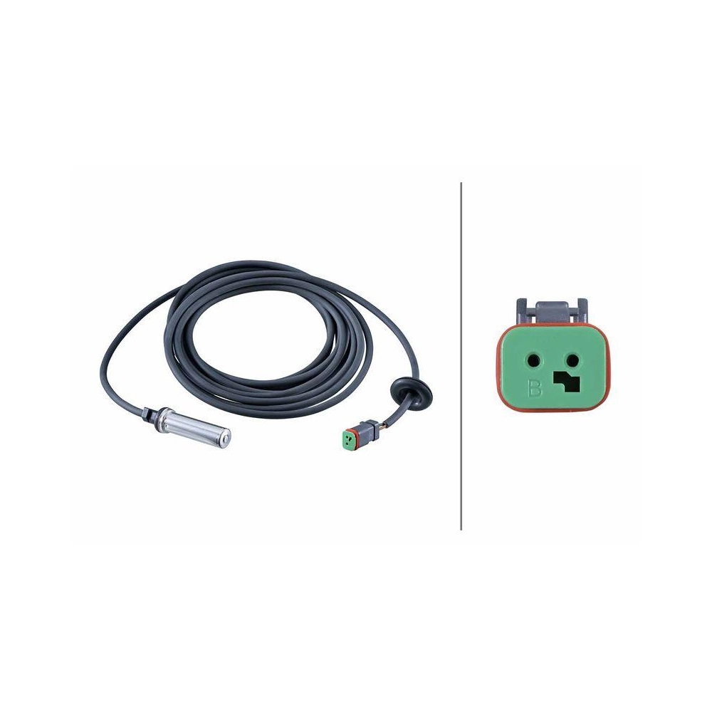 HELLA Sensor, Raddrehzahl 6PU 230 052-541 f&uuml;r RENAULT VOLVO, Vorderachse links