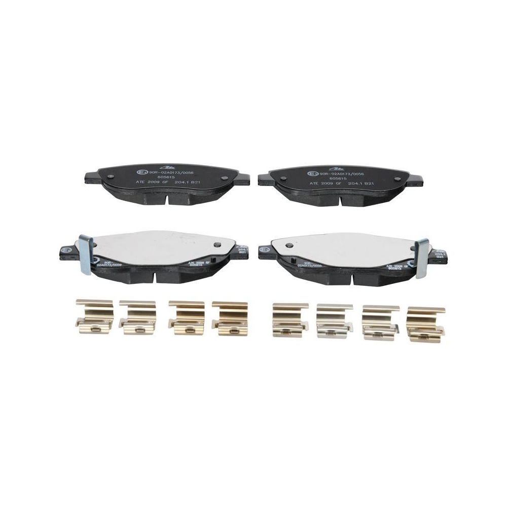 Bremsbelagsatz, Scheibenbremse ATE 13.0460-5615.2 f&uuml;r TOYOTA, Vorderachse