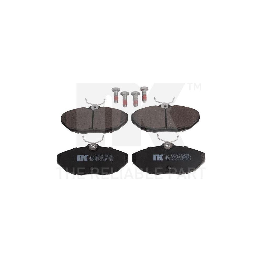 Bremsbelagsatz, Scheibenbremse NK 224027 f&uuml;r CHRYSLER DAIMLER DODGE JAGUAR