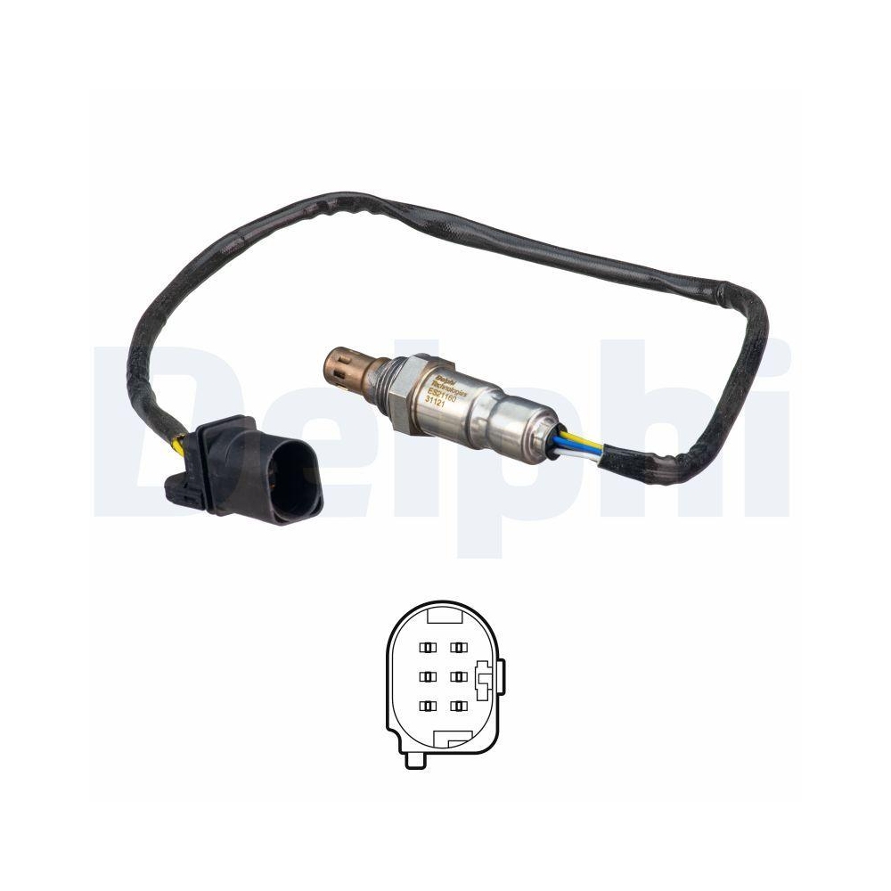 DELPHI ES21160-12B1 Lambdasonde f&uuml;r SKODA VW, vor Katalysator