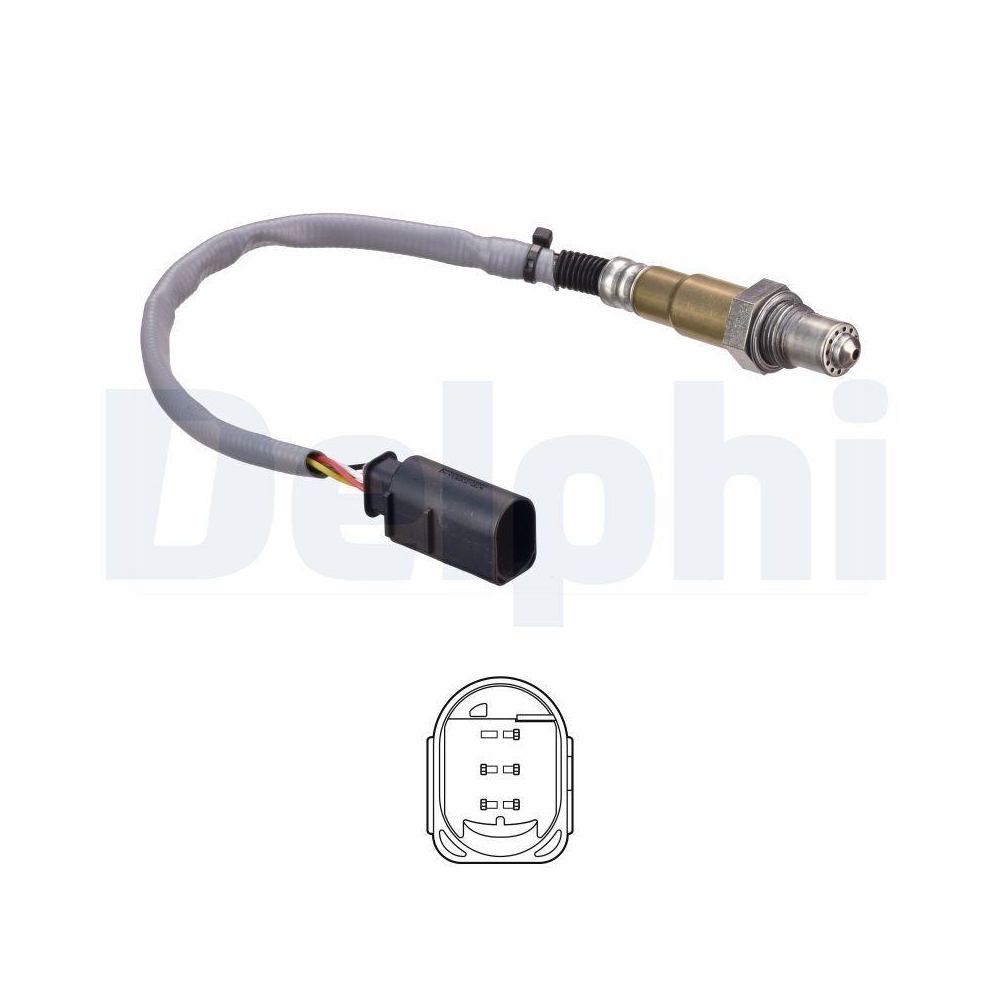 DELPHI ES21133-12B1 Lambdasonde f&uuml;r MERCEDES-BENZ, Partikelfilter, vorne