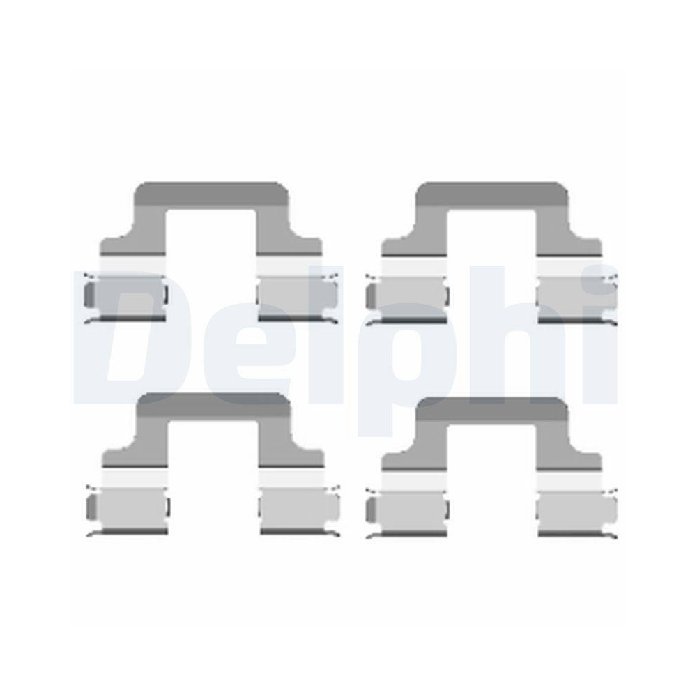 DELPHI LX0437 Zubeh&ouml;rsatz, Scheibenbremsbelag f&uuml;r, Hinterachse