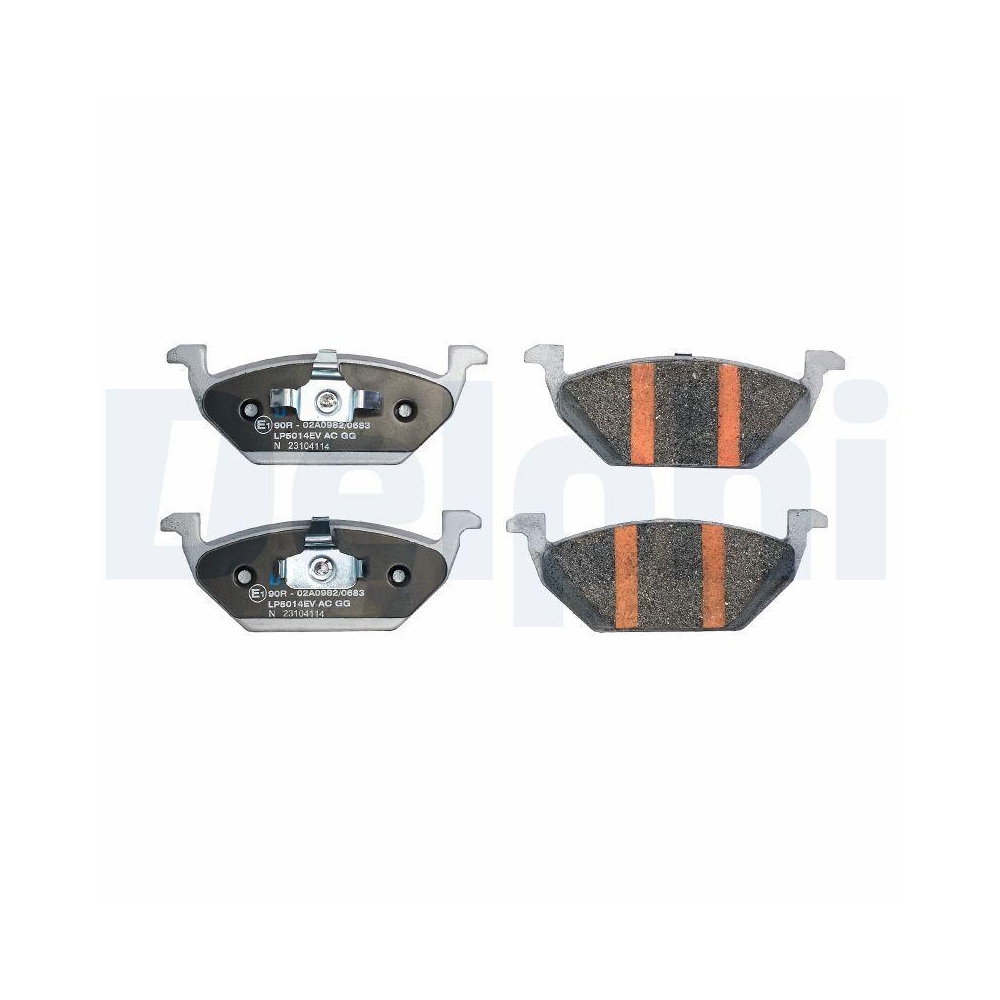 DELPHI LP5014EV Bremsbelagsatz, Scheibenbremse f&uuml;r SEAT SKODA VW, Vorderachse