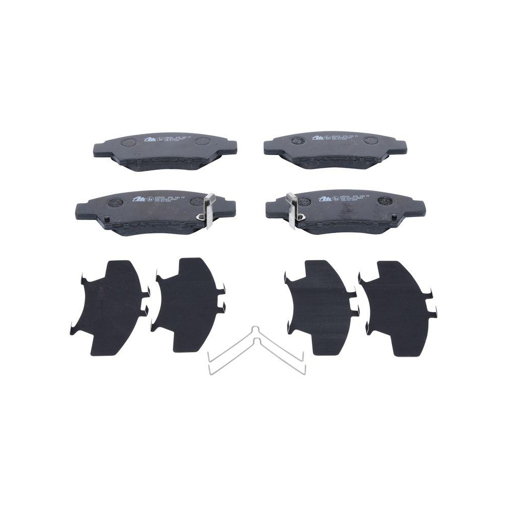 Bremsbelagsatz, Scheibenbremse ATE 13.0460-5620.2 f&uuml;r HONDA, Vorderachse