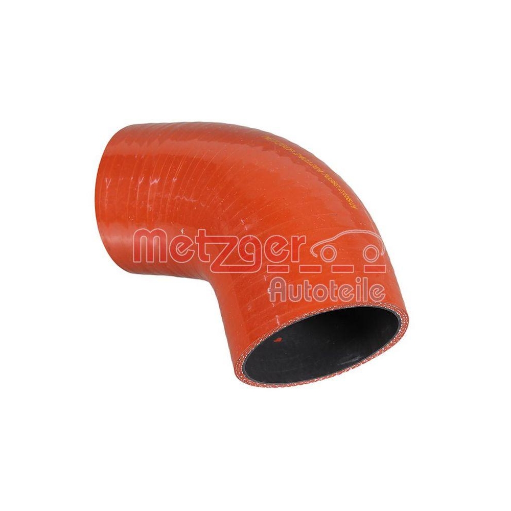 Ladeluftschlauch METZGER 2401204 f&uuml;r MAN VW, Eingang, Ladeluftk&uuml;hler, hinten