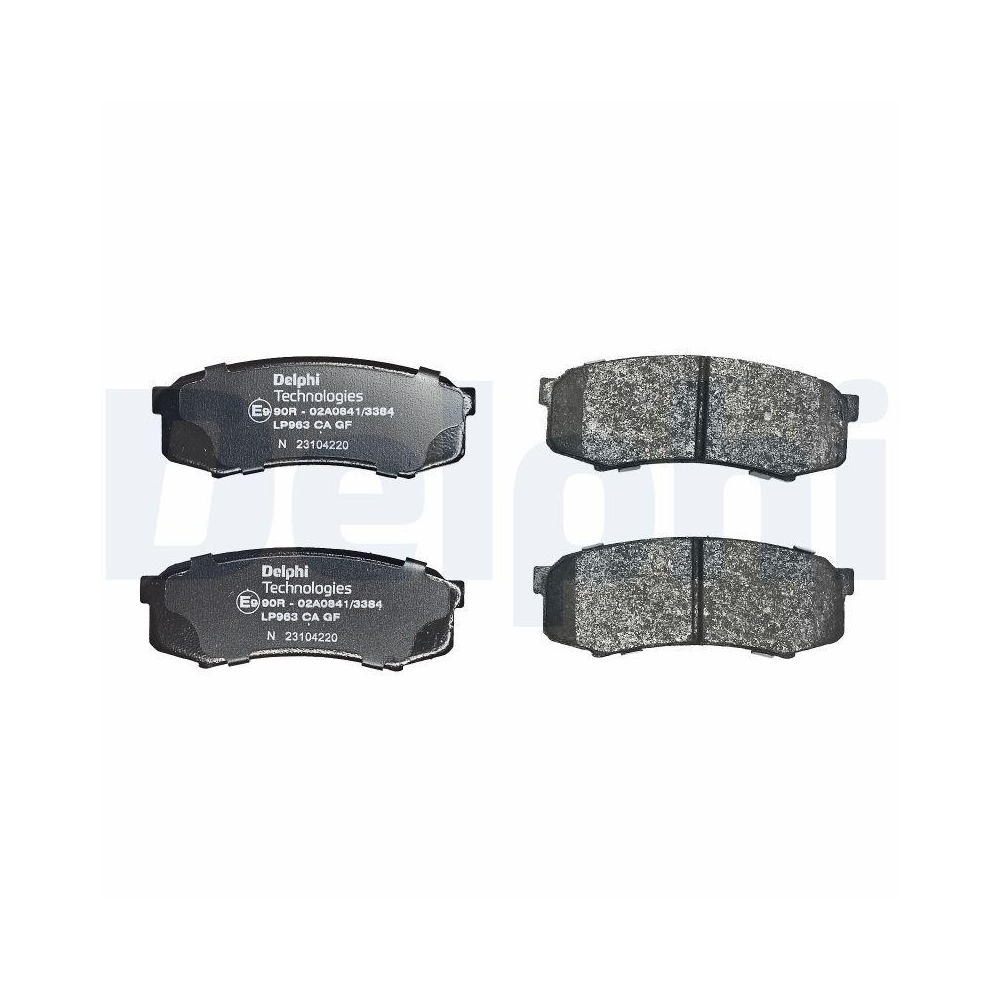 DELPHI LP963 Bremsbelagsatz, Scheibenbremse f&uuml;r MITSUBISHI TOYOTA LEXUS