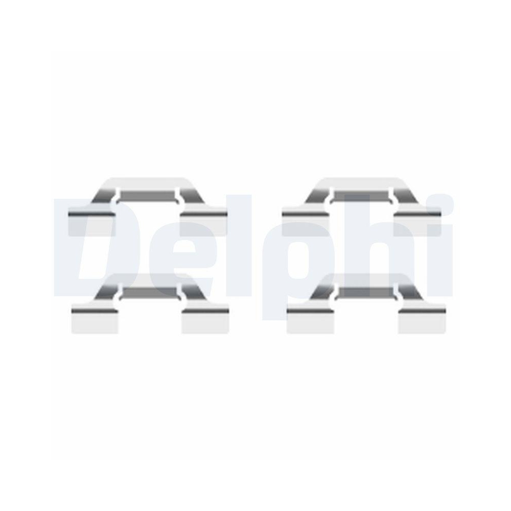 DELPHI LX0438 Zubeh&ouml;rsatz, Scheibenbremsbelag f&uuml;r, Hinterachse