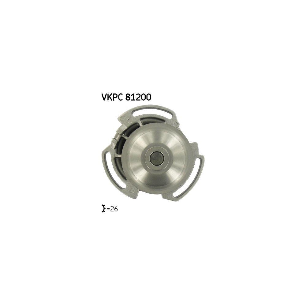 Wasserpumpe, Motork&uuml;hlung SKF VKPC 81200 f&uuml;r AUDI SEAT SKODA VW