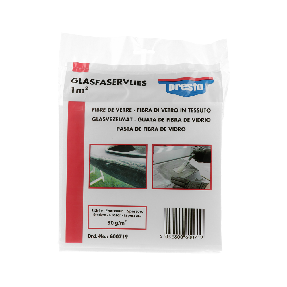 Glasfaserspachtel PRESTO 600719 Glasfaservlies 1 m&sup2; f&uuml;r