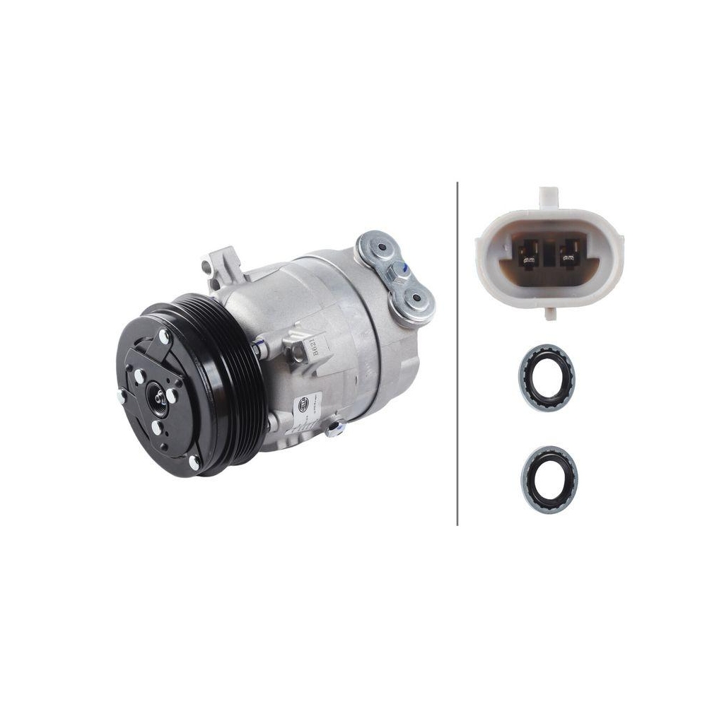 HELLA Kompressor, Klimaanlage 8FK 366 200-931 >>> Easy2Fit <<< für OPEL VAUXHALL