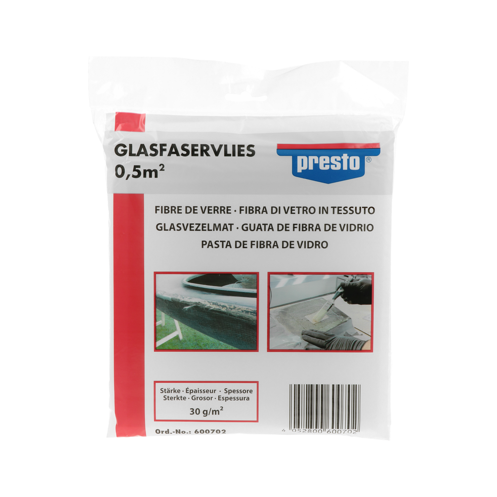 Glasfaserspachtel PRESTO 600702 Glasfaservlies 0,5 m&sup2; f&uuml;r