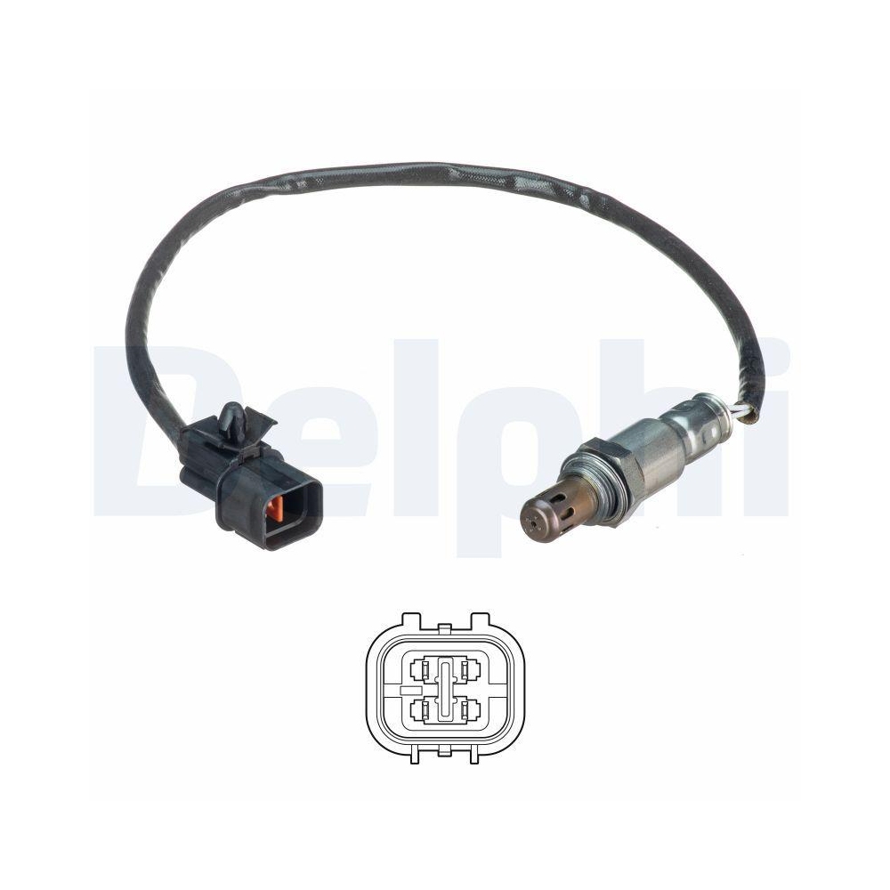 DELPHI ES21137-12B1 Lambdasonde f&uuml;r SEAT SKODA VW, nach Katalysator