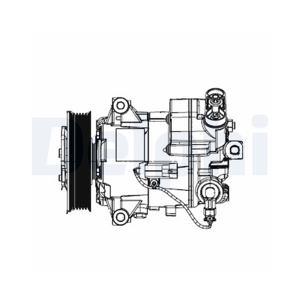 Kompressor, Klimaanlage DELPHI TSP0155948 für OPEL VAUXHALL