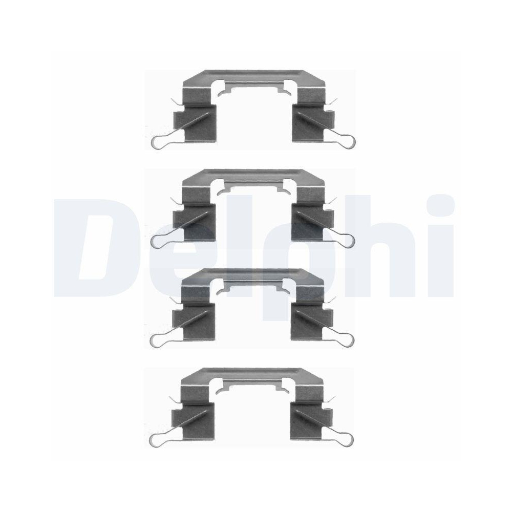 DELPHI LX0442 Zubeh&ouml;rsatz, Scheibenbremsbelag f&uuml;r NISSAN, Vorderachse