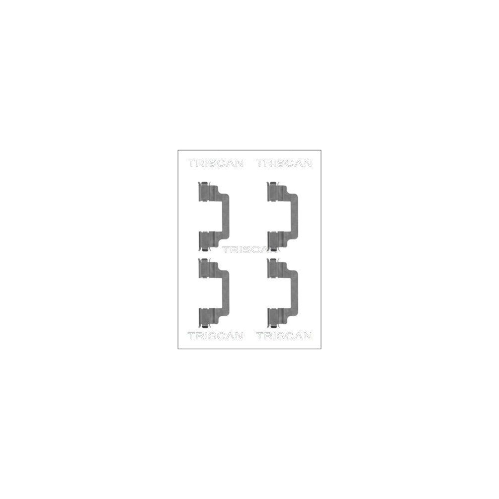 Zubeh&ouml;rsatz, Scheibenbremsbelag TRISCAN 8105 101659 f&uuml;r, Vorderachse