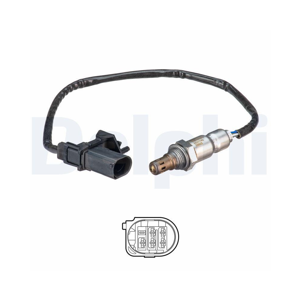 DELPHI ES21140-12B1 Lambdasonde f&uuml;r FORD, vor Katalysator