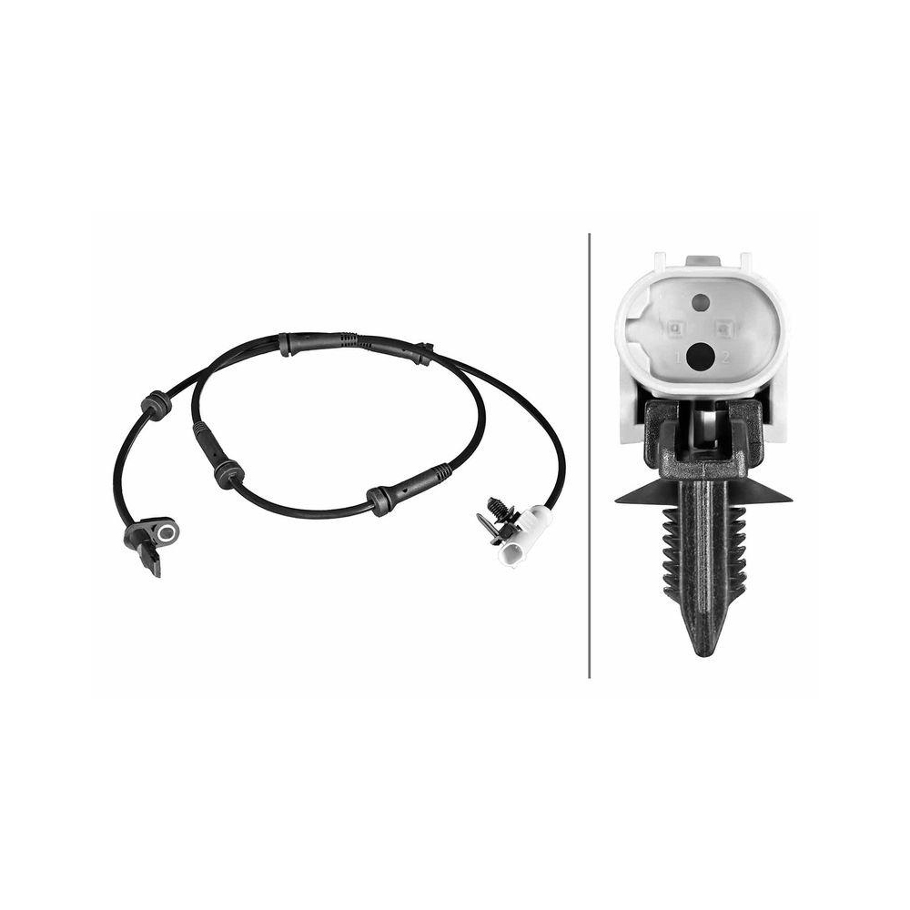 HELLA Sensor, Raddrehzahl 6PU 358 216-441 f&uuml;r LAND ROVER, Vorderachse