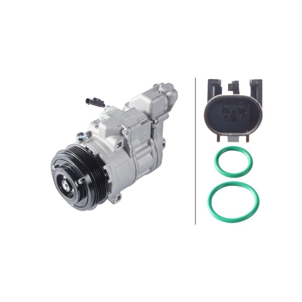 HELLA Kompressor, Klimaanlage 8FK 366 200-971 >>> Easy2Fit <<< f&uuml;r MERCEDES-BENZ