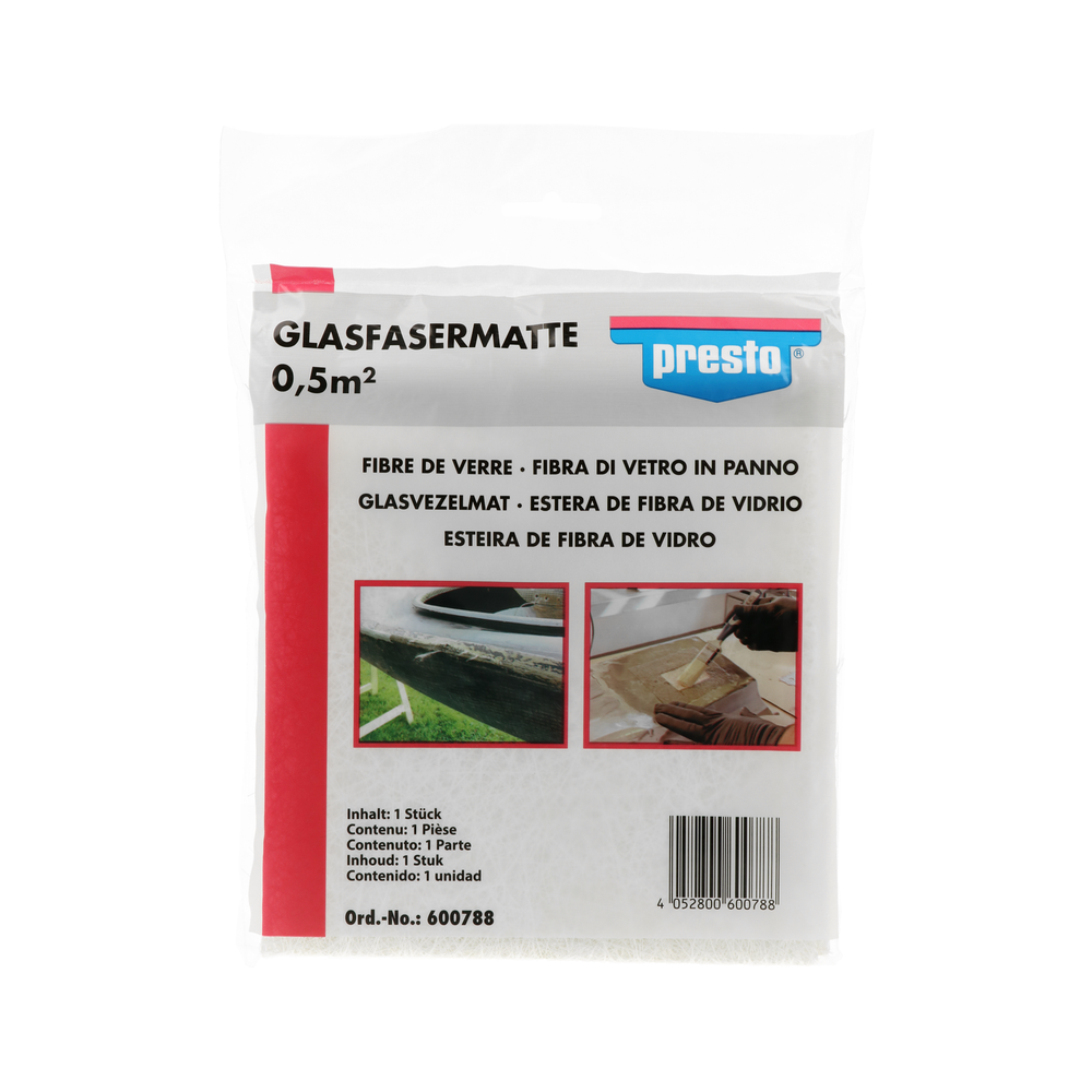 Glasfaserspachtel PRESTO 600788 Glasfasermatte 0,5 m&sup2; f&uuml;r