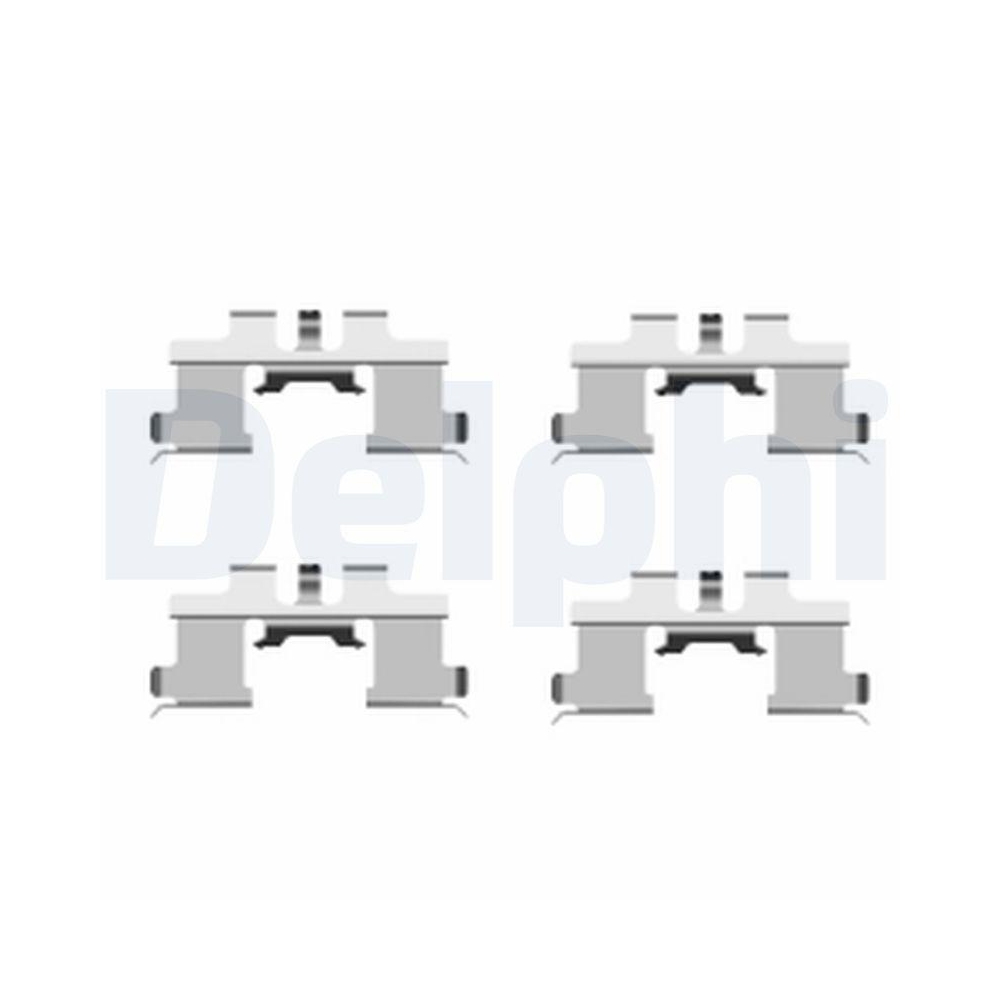 DELPHI LX0444 Zubeh&ouml;rsatz, Scheibenbremsbelag f&uuml;r, Vorderachse