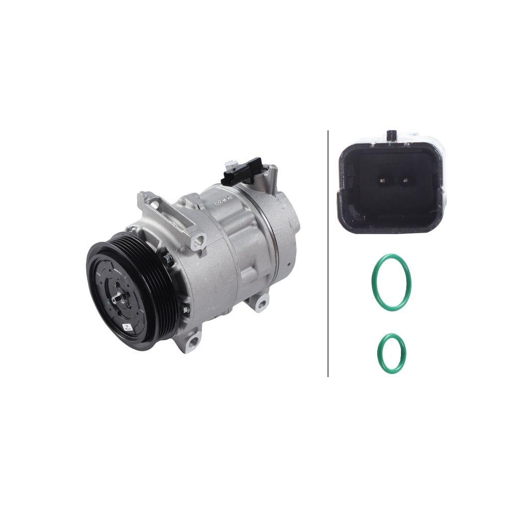 HELLA Kompressor, Klimaanlage 8FK 366 200-981 >>> Easy2Fit <<< f&uuml;r CITRO&Euml;N OPEL