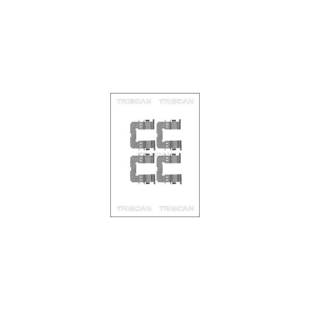 Zubeh&ouml;rsatz, Scheibenbremsbelag TRISCAN 8105 101662 f&uuml;r, Hinterachse