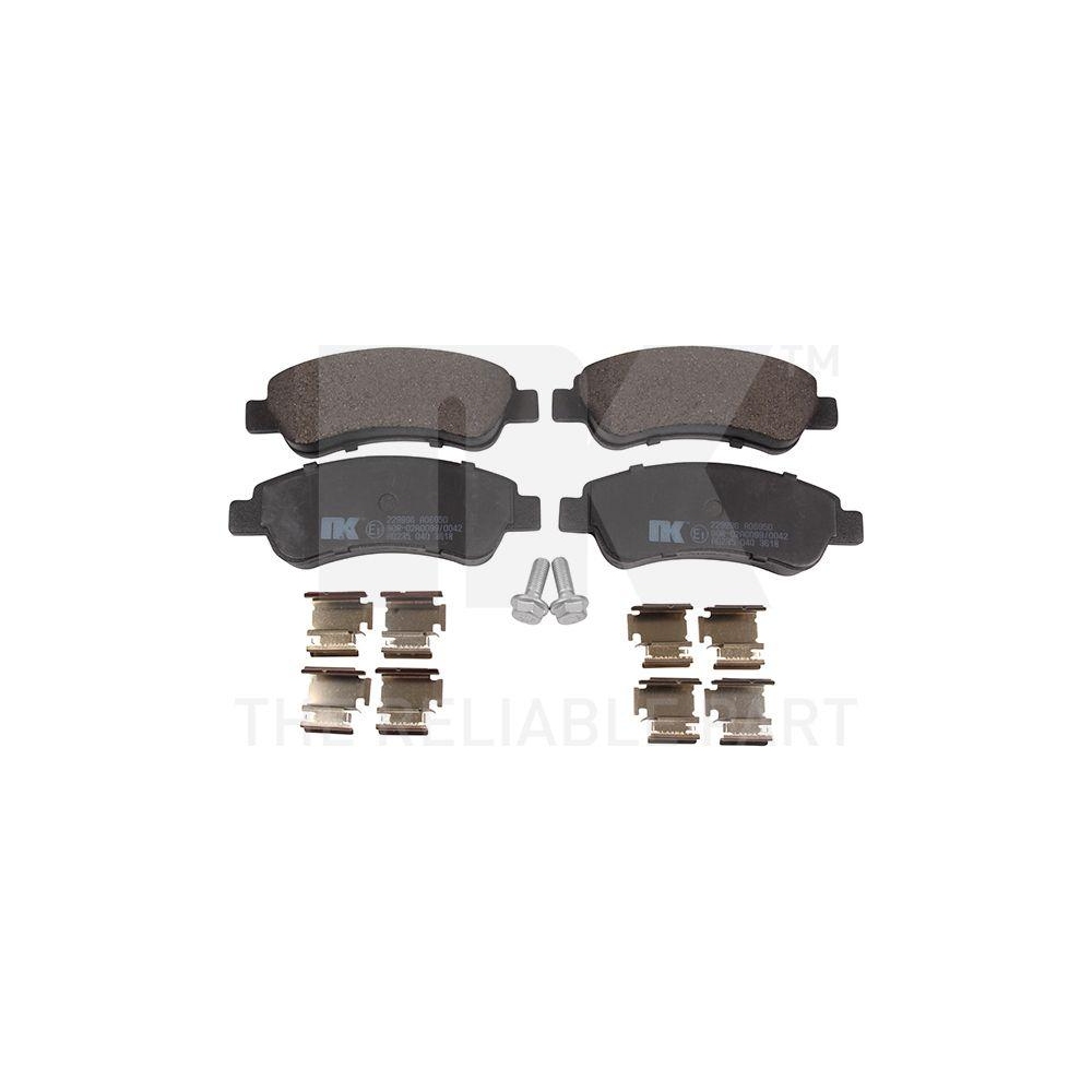 Bremsbelagsatz, Scheibenbremse NK 229996 f&uuml;r CITRO&Euml;N PEUGEOT, Hinterachse