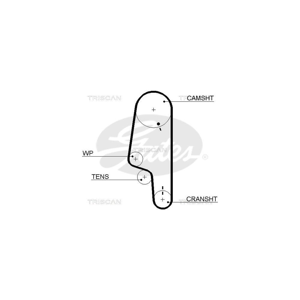 Zahnriemen TRISCAN 8645 5427xs f&uuml;r SEAT VW DANA