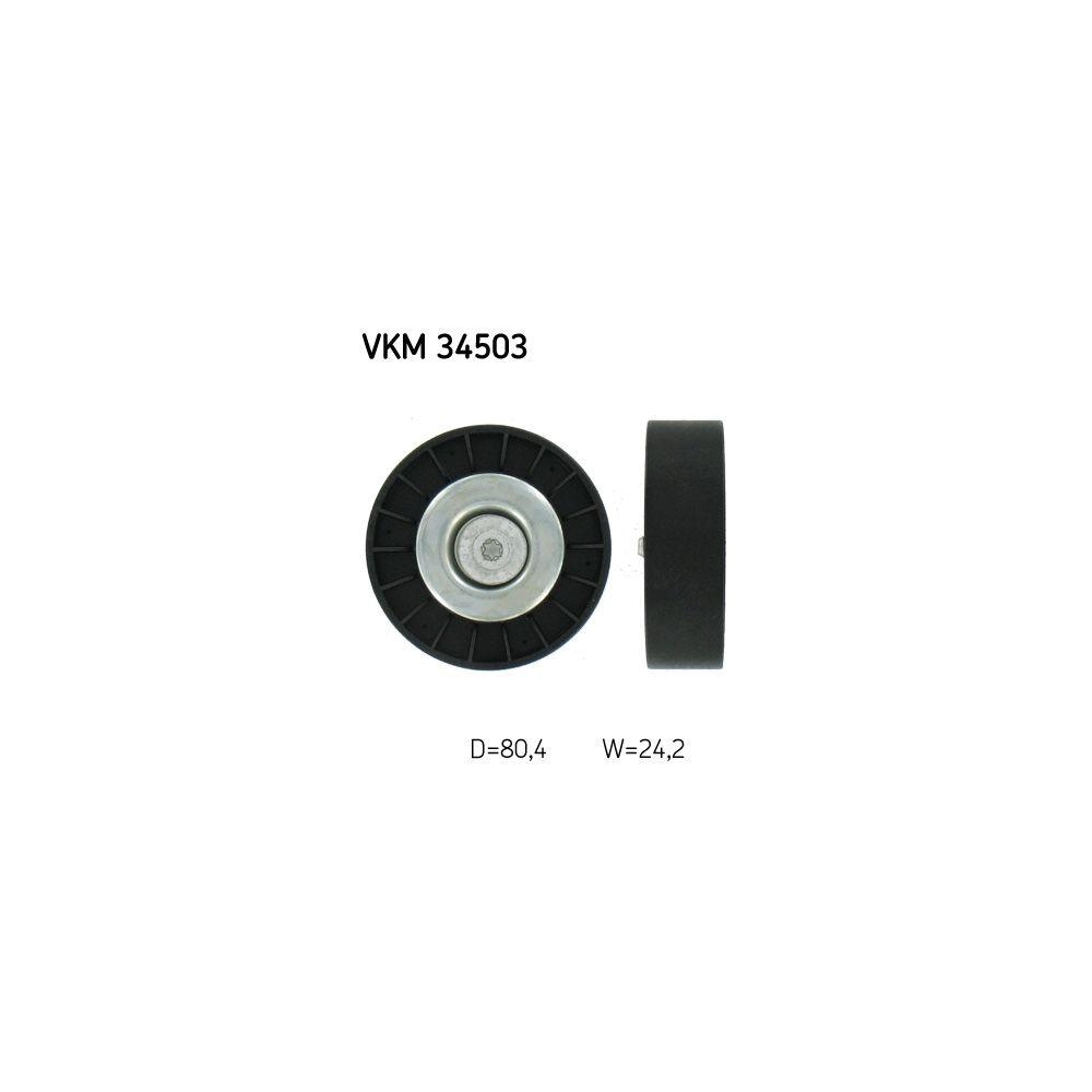 Umlenk-/F&uuml;hrungsrolle, Keilrippenriemen SKF VKM 34503 f&uuml;r SAAB, mitte
