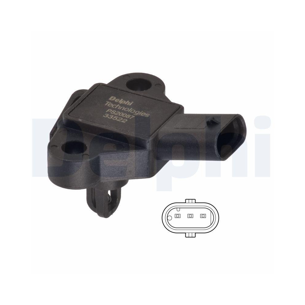 DELPHI PS20087-12B1 Sensor, Ladedruck f&uuml;r AUDI SEAT SKODA VW