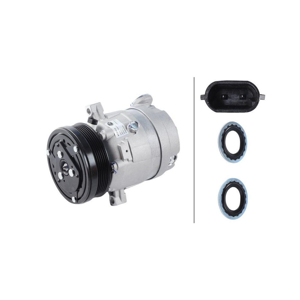 HELLA Kompressor, Klimaanlage 8FK 366 201-021 >>> Easy2Fit <<< für OPEL VAUXHALL