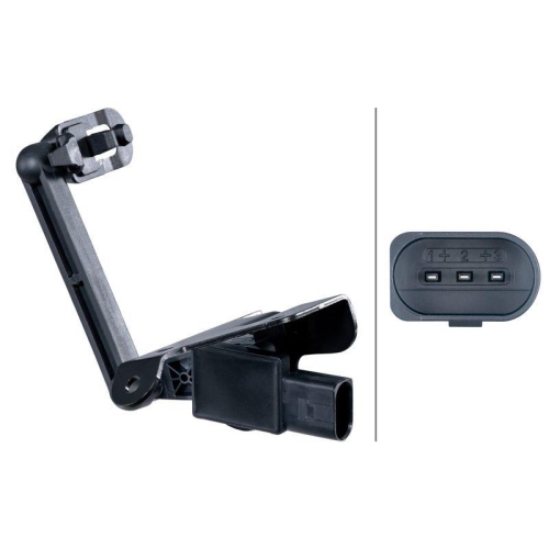HELLA 6PM 012 699-341 Sensor, Leuchtweitenregulierung f&uuml;r VAG, Hinterachse links