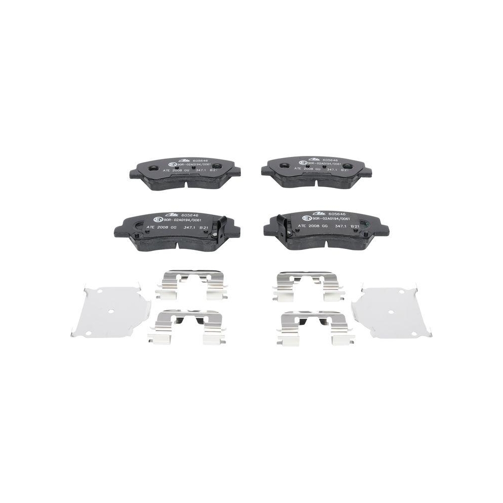 Bremsbelagsatz, Scheibenbremse ATE 13.0460-5646.2 f&uuml;r, Vorderachse